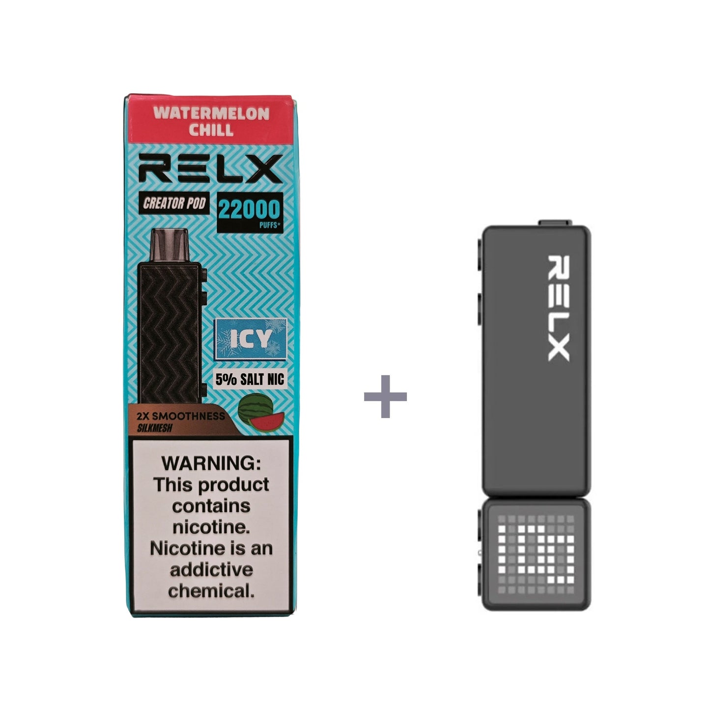 正品悦刻积木乐高RELX Creator 22000口烟弹/套装-多口味可选 (一代/二/三代杆弹通用） - 套装2(配正品二代杆) / 西瓜