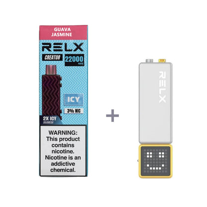 正品悦刻积木乐高RELX Creator 22000口烟弹/套装-多口味可选 (一代/二/三代杆弹通用） - 套装1(配正品一代杆) / 芭乐茉莉