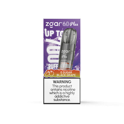 【多种全新口味】正品新款冰熊超大容量3.5ML Zgar Pod 6.0 PLUS(悦刻4/5/6/7代杆通用) 口味任选，三颗起售 - 【新】零糖黑葡萄