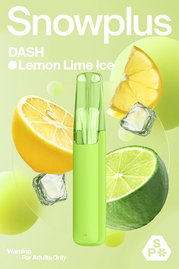 正品Snowplus Dash雪加鸭嘴兽4000口经典一次性电子烟海外版 - 冰爽青柠
