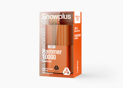 雪加大板砖Snowplus Hammer 10000口 正品海外版 一次性16ml大容量-多口味可选 - 西瓜冰