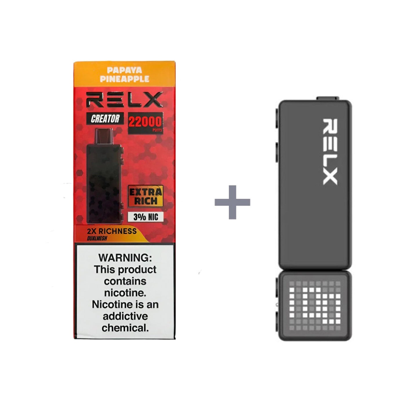 正品悦刻积木乐高RELX Creator 22000口烟弹/套装-多口味可选 (一代/二/三代杆弹通用） - 木瓜菠萝