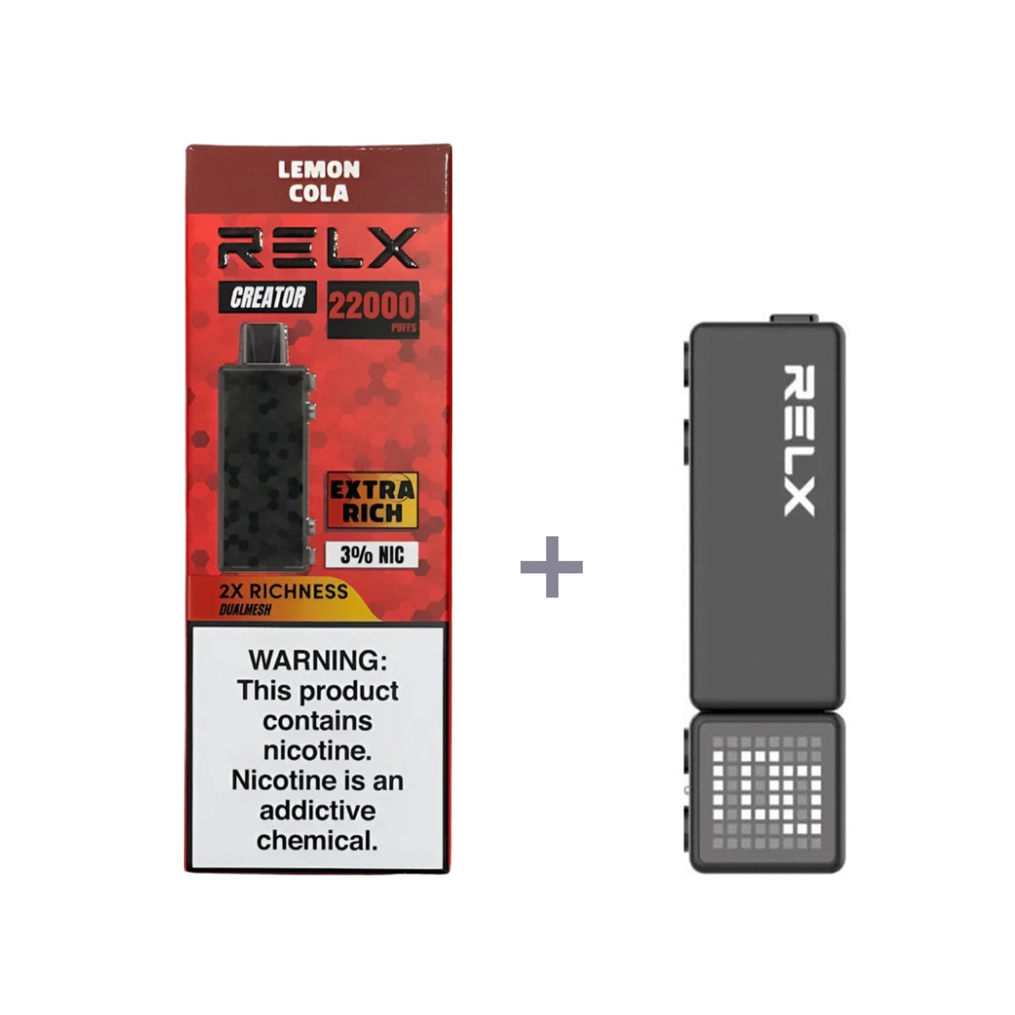 正品悦刻积木乐高RELX Creator 22000口烟弹/套装-多口味可选 (一代/二/三代杆弹通用） - 柠檬可乐