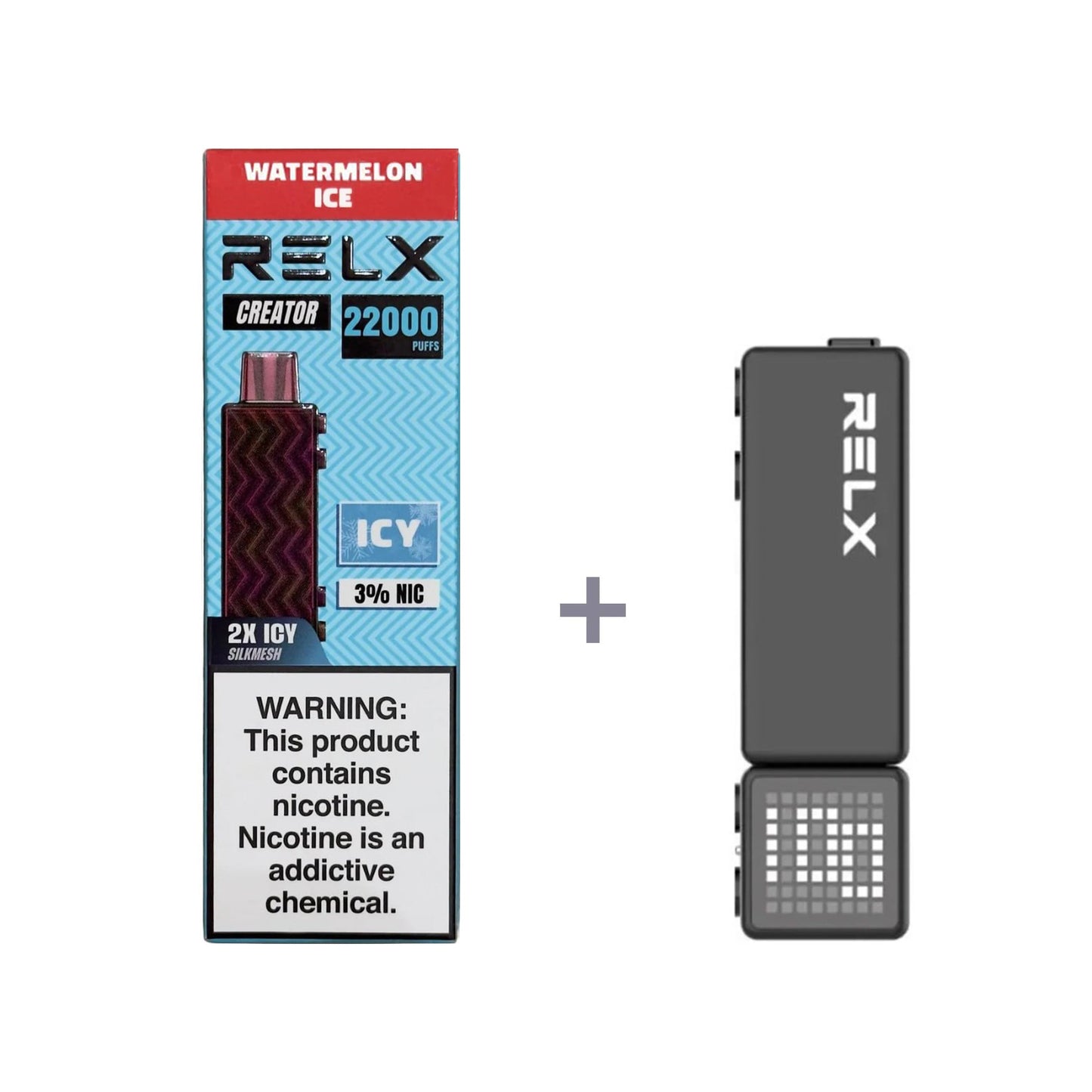 正品悦刻积木乐高RELX Creator 22000口烟弹/套装-多口味可选 (一代/二/三代杆弹通用） - 西瓜冰