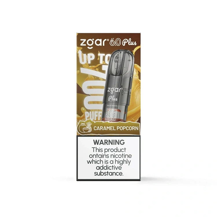 【多种全新口味】正品新款冰熊超大容量3.5ML Zgar Pod 6.0 PLUS(悦刻4/5/6/7代杆通用) 口味任选，三颗起售 - 焦糖爆米花