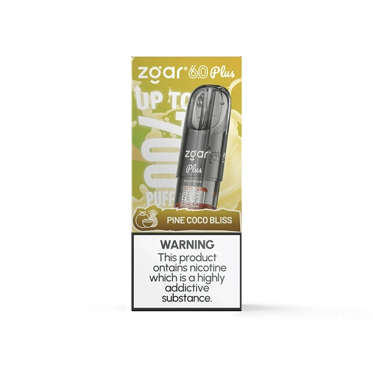 【多种全新口味】正品新款冰熊超大容量3.5ML Zgar Pod 6.0 PLUS(悦刻4/5/6/7代杆通用) 口味任选，三颗起售 - 菠萝椰子