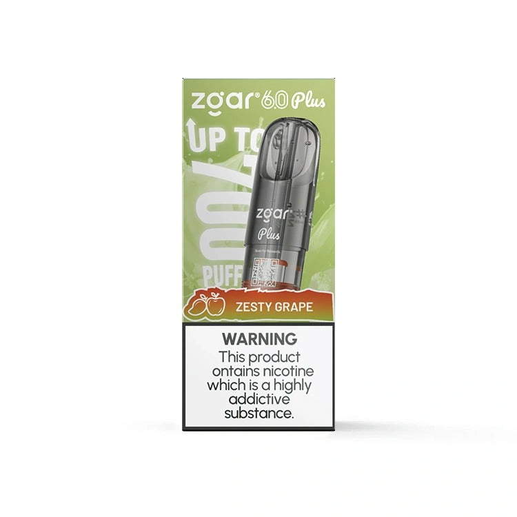 【多种全新口味】正品新款冰熊超大容量3.5ML Zgar Pod 6.0 PLUS(悦刻4/5/6/7代杆通用) 口味任选，三颗起售 - 葡萄(青提)