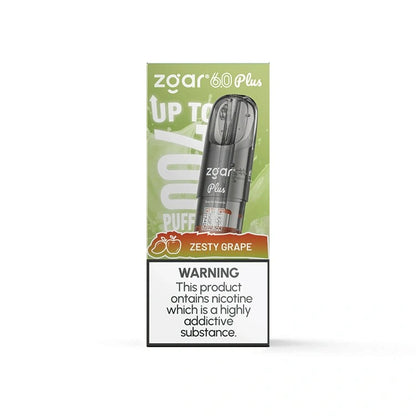 【多种全新口味】正品新款冰熊超大容量3.5ML Zgar Pod 6.0 PLUS(悦刻4/5/6/7代杆通用) 口味任选，三颗起售 - 葡萄(青提)