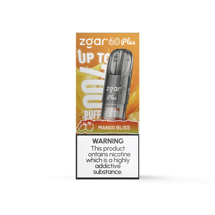 【多种全新口味】正品新款冰熊超大容量3.5ML Zgar Pod 6.0 PLUS(悦刻4/5/6/7代杆通用) 口味任选，三颗起售 - 芒果