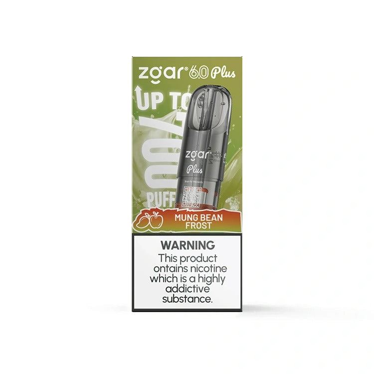 【多种全新口味】正品新款冰熊超大容量3.5ML Zgar Pod 6.0 PLUS(悦刻4/5/6/7代杆通用) 口味任选，三颗起售 - 绿豆