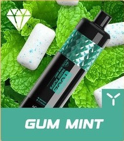 正品柚子水烟YOOZ SHISHA 14000口 DTL水晶炫彩钻石切割工艺大烟雾肺吸模式油量电量显示一次性电子烟-多口味可选 - 泡泡糖