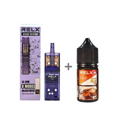 正品悦刻三代积木空弹烟油套餐(5ml容积RELX空弹+30ml正品RELX E-liquid) - 套装(空弹+烟油) / 可乐_3%Nic