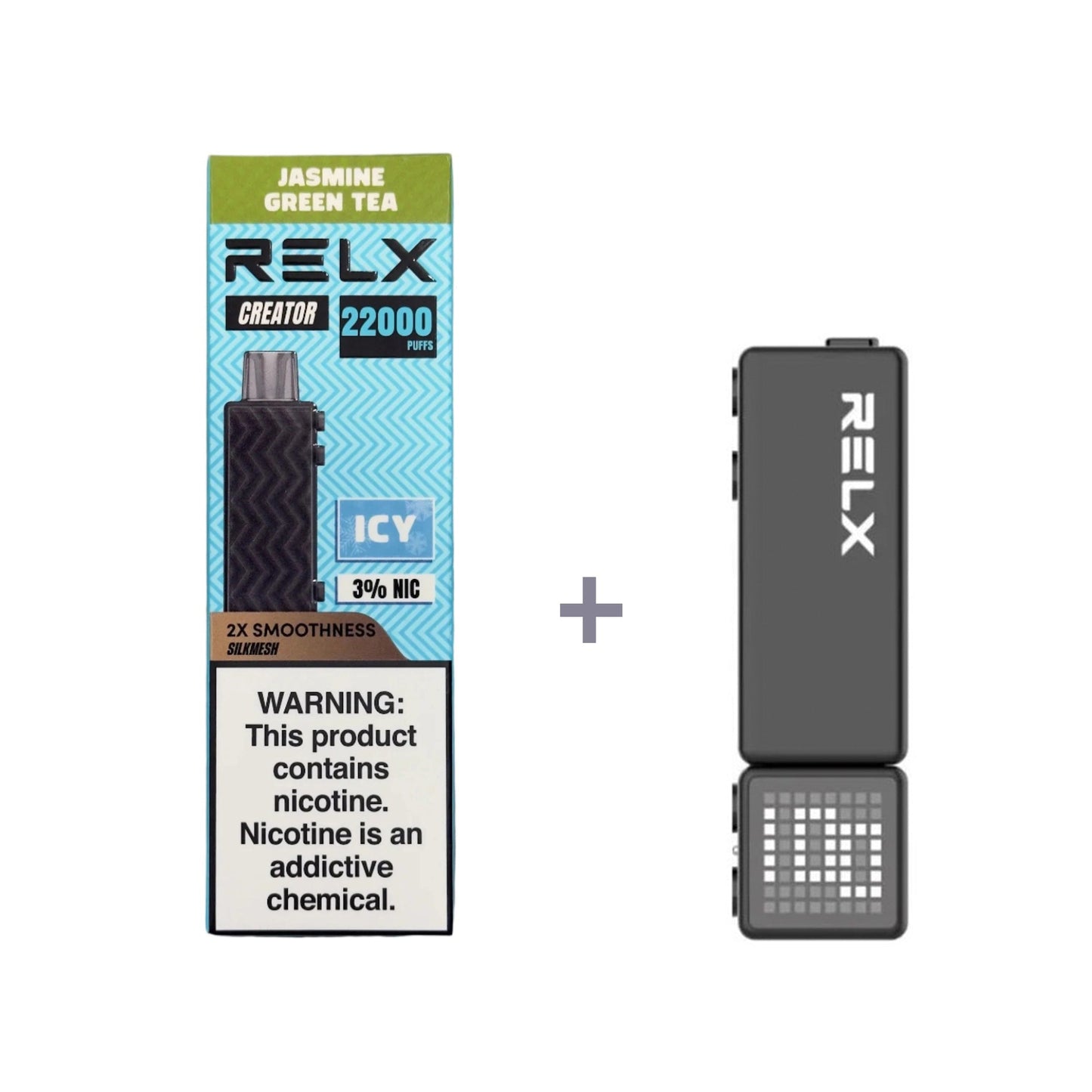 正品悦刻积木乐高RELX Creator 22000口烟弹/套装-多口味可选 (一代/二/三代杆弹通用） - 套装2(配正品二代杆) / 新式绿妍(茉莉绿茶)