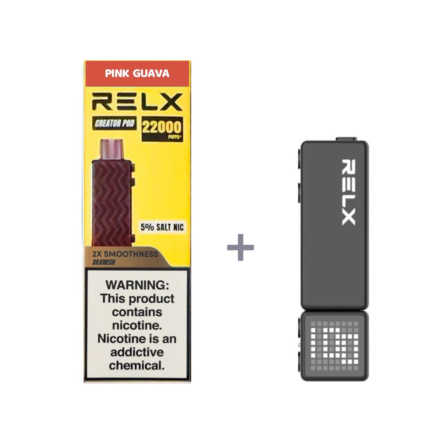 正品悦刻积木乐高RELX Creator 22000口烟弹/套装-多口味可选 (一代/二/三代杆弹通用） - 粉红番石榴