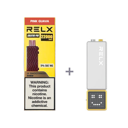 正品悦刻积木乐高RELX Creator 22000口烟弹/套装-多口味可选 (一代/二/三代杆弹通用） - 套装1(配正品一代杆) / 粉红番石榴