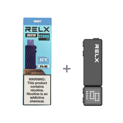 正品悦刻积木乐高RELX Creator 22000口烟弹/套装-多口味可选 (一代/二/三代杆弹通用） - 套装2(配正品二代杆) / 薄荷