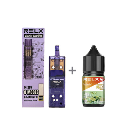 正品悦刻三代积木空弹烟油套餐(5ml容积RELX空弹+30ml正品RELX E-liquid) - 柠檬汁(青柠冰)_5%Nic