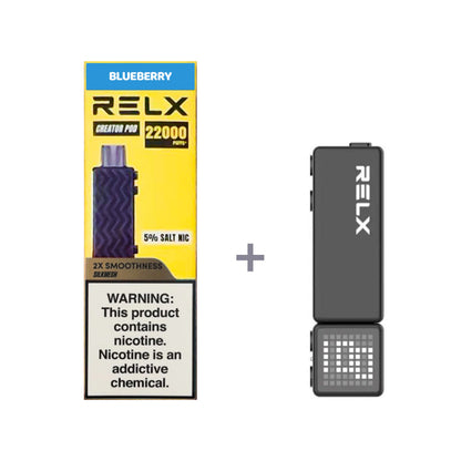 正品悦刻积木乐高RELX Creator 22000口烟弹/套装-多口味可选 (一代/二/三代杆弹通用） - 套装2(配正品二代杆) / 蓝莓