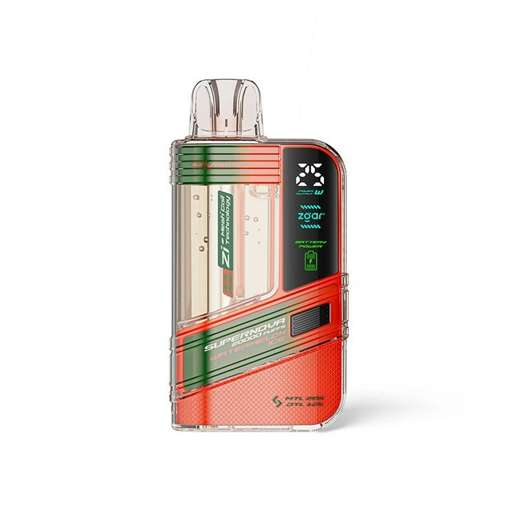 正品冰熊Zgar Supernova 20000口一次性电子烟-可视化烟仓/LED显示屏/可调节火力烟阻 - 西瓜冰
