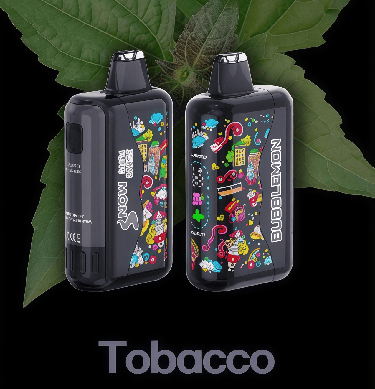 正品韩版BUBBLE MON GRAFFITI巴布梦泡泡兽满天星炫彩壁纸LED灯效35000口可调功率含隐藏口味一次性电子烟 - 雪茄香烟