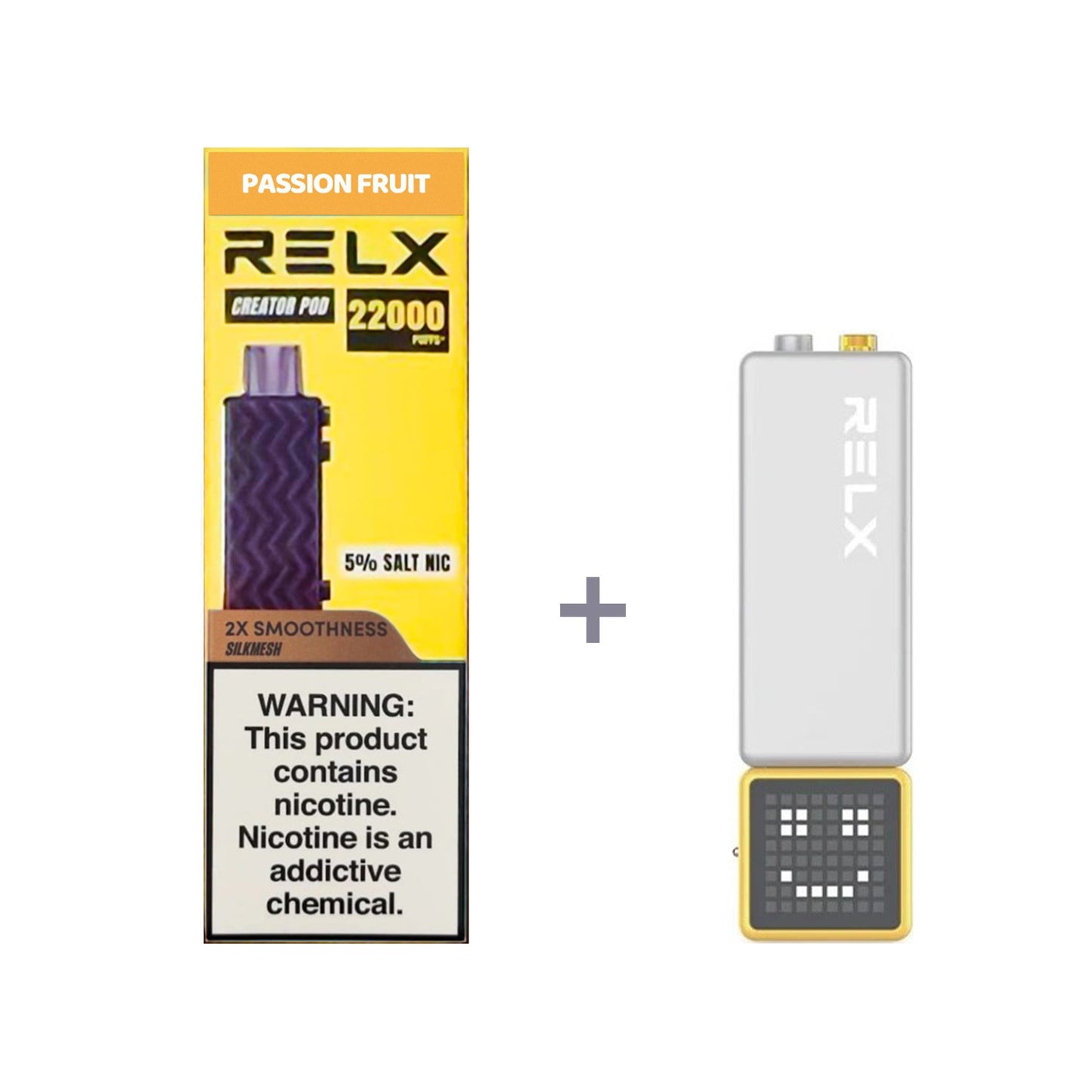 正品悦刻积木乐高RELX Creator 22000口烟弹/套装-多口味可选 (一代/二/三代杆弹通用） - 套装1(配正品一代杆) / 百香果