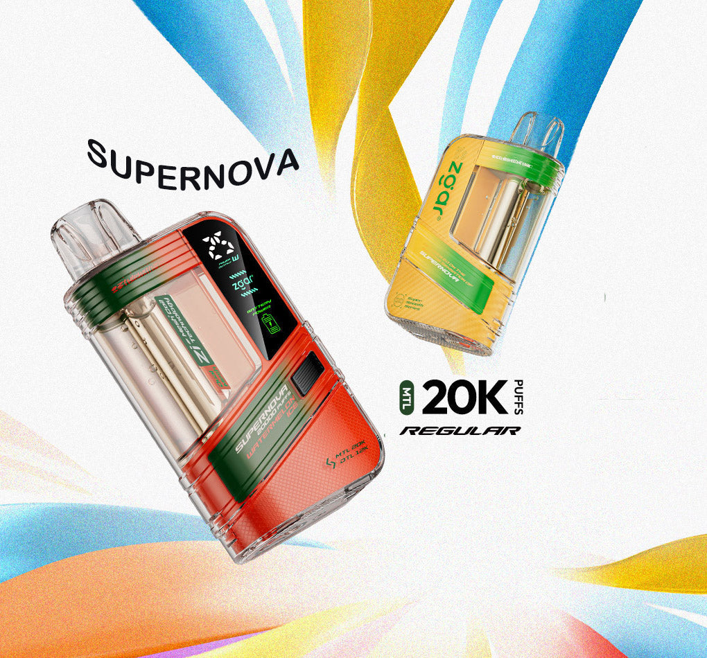 正品冰熊Zgar Supernova 20000口一次性电子烟-可视化烟仓/LED显示屏/可调节火力烟阻
