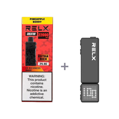 正品悦刻积木乐高RELX Creator 22000口烟弹/套装-多口味可选 (一代/二/三代杆弹通用） - 套装2(配正品二代杆) / 菠萝莓果