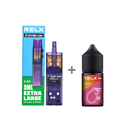 正品悦刻三代积木空弹烟油套餐(5ml容积RELX空弹+30ml正品RELX E-liquid) - 套装(空弹+烟油) / 番石榴_3%Nic