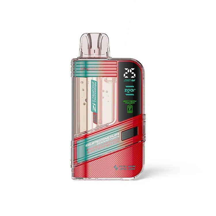 正品冰熊Zgar Supernova 20000口一次性电子烟-可视化烟仓/LED显示屏/可调节火力烟阻 - 桃子芒果西瓜