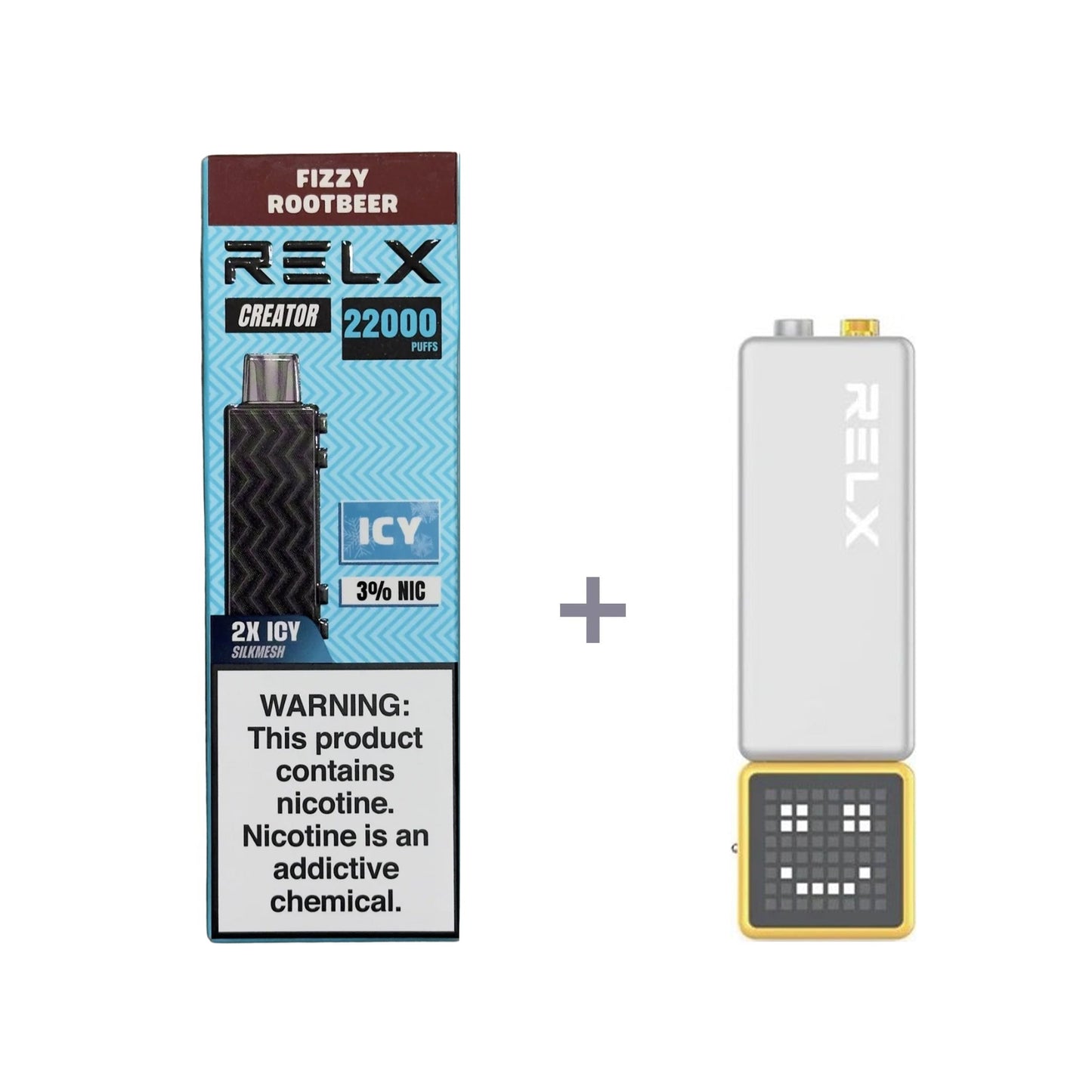 正品悦刻积木乐高RELX Creator 22000口烟弹/套装-多口味可选 (一代/二/三代杆弹通用） - 套装1(配正品一代杆) / 沙士可乐(根啤)