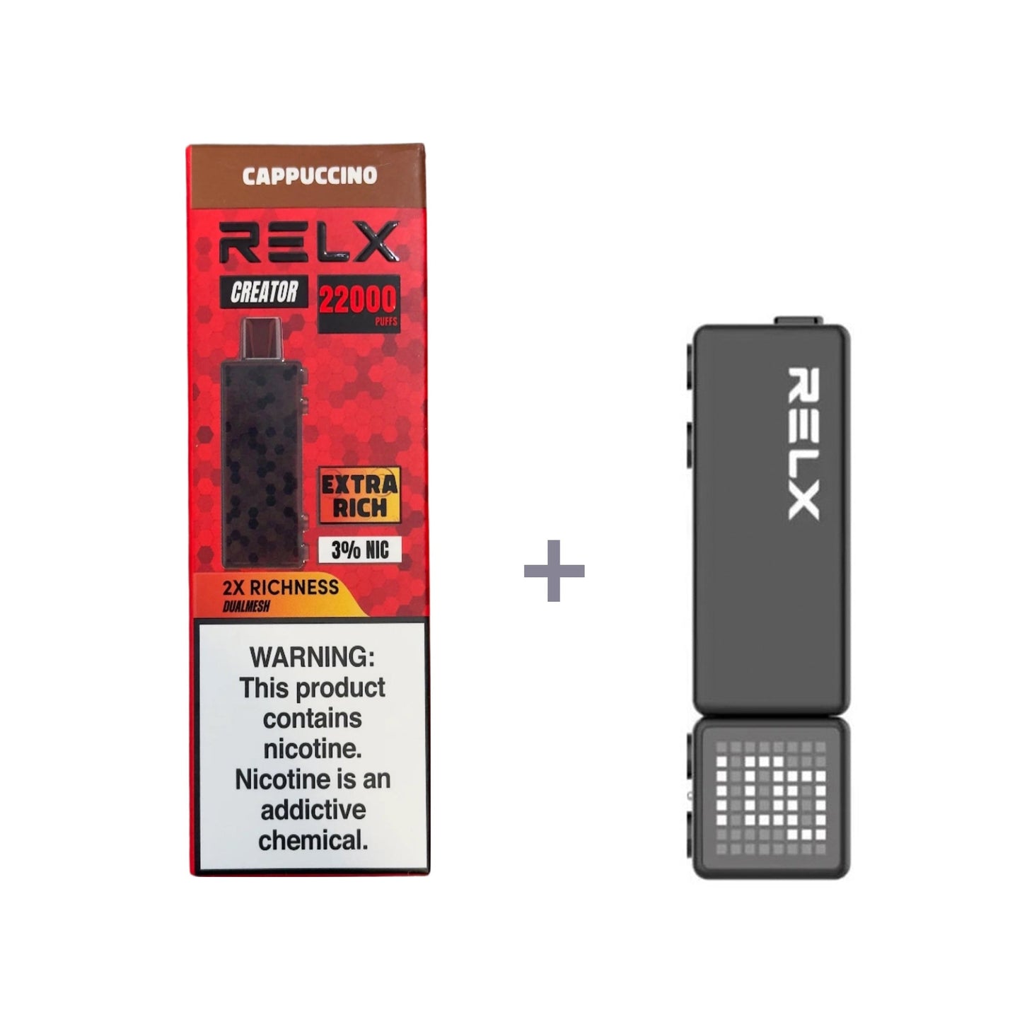 正品悦刻积木乐高RELX Creator 22000口烟弹/套装-多口味可选 (一代/二/三代杆弹通用） - 卡布奇诺