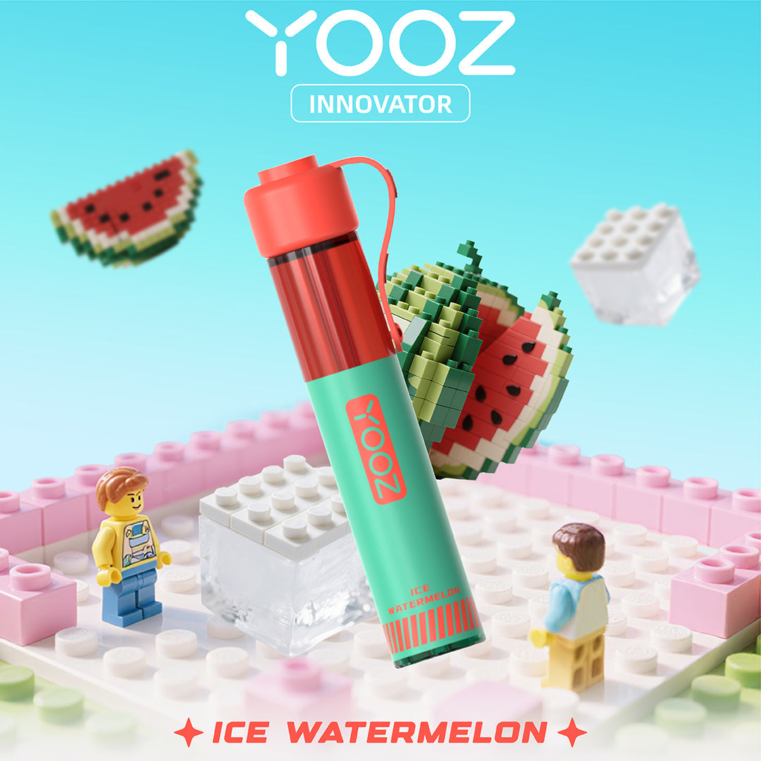 正品柚子积木YOOZ INNOVATOR电子烟食品级硅胶嘴帽冰爽型小烟-多口味可选 - 冰镇西瓜