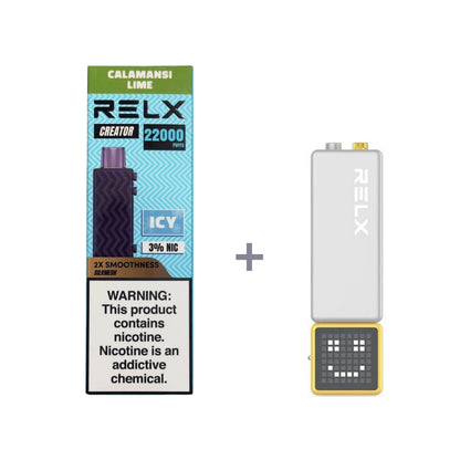 正品悦刻积木乐高RELX Creator 22000口烟弹/套装-多口味可选 (一代/二/三代杆弹通用） - 套装1(配正品一代杆) / 酸梅青柠