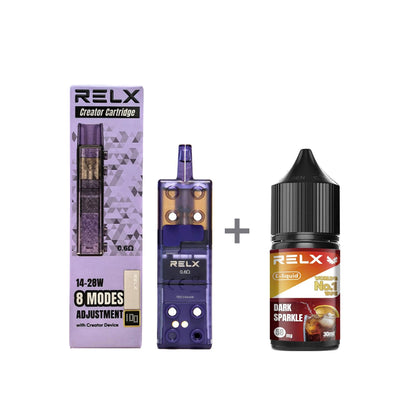正品悦刻三代积木空弹烟油套餐(5ml容积RELX空弹+30ml正品RELX E-liquid) - 可乐_5%Nic