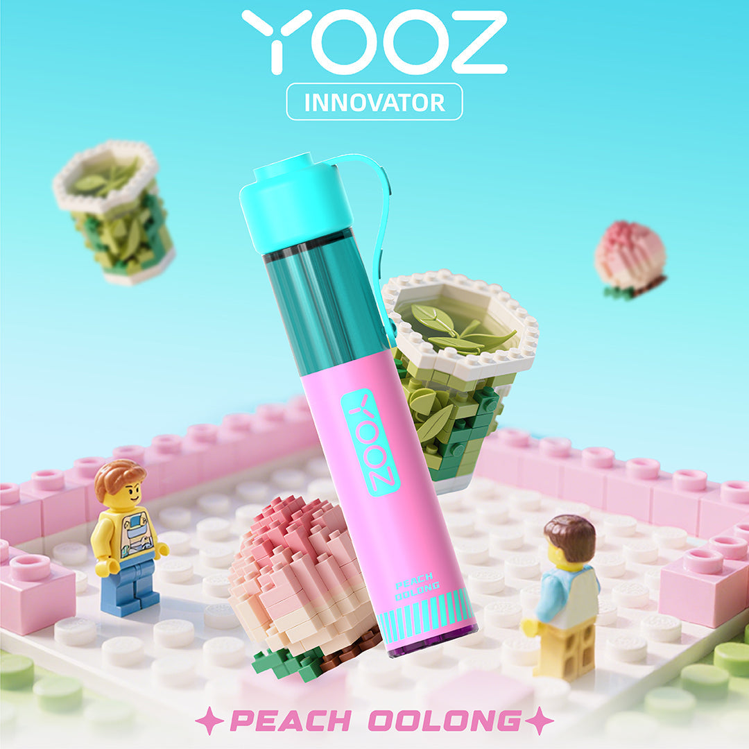 正品柚子积木YOOZ INNOVATOR电子烟食品级硅胶嘴帽冰爽型小烟-多口味可选 - 蜜桃乌龙