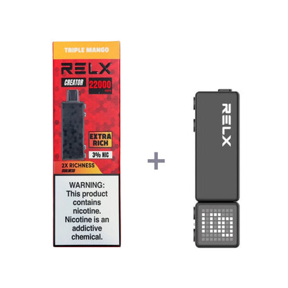 正品悦刻积木乐高RELX Creator 22000口烟弹/套装-多口味可选 (一代/二/三代杆弹通用） - 三重芒果