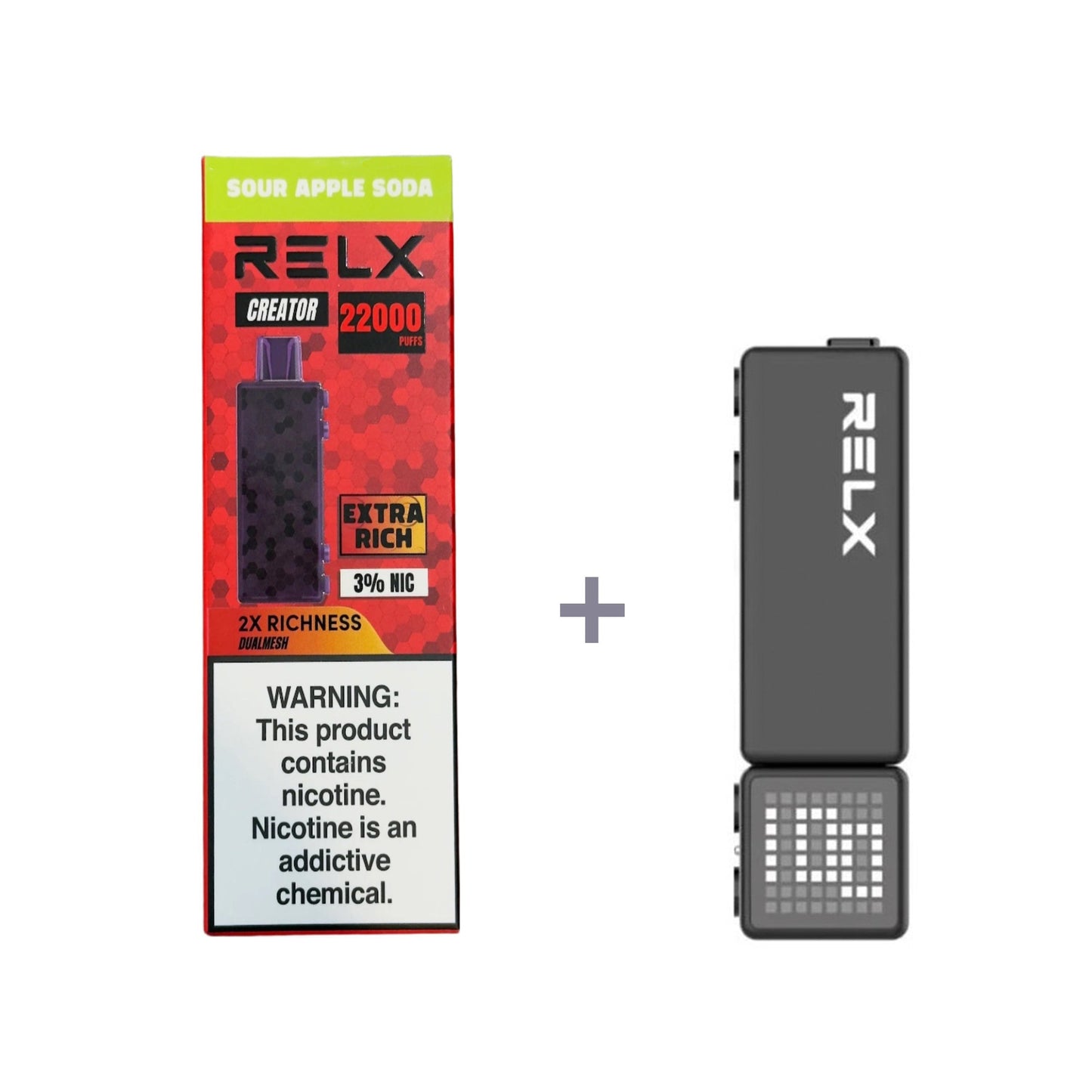 正品悦刻积木乐高RELX Creator 22000口烟弹/套装-多口味可选 (一代/二/三代杆弹通用） - 酸苹果苏打