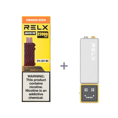 正品悦刻积木乐高RELX Creator 22000口烟弹/套装-多口味可选 (一代/二/三代杆弹通用） - 套装1(配正品一代杆) / 橘子汽水