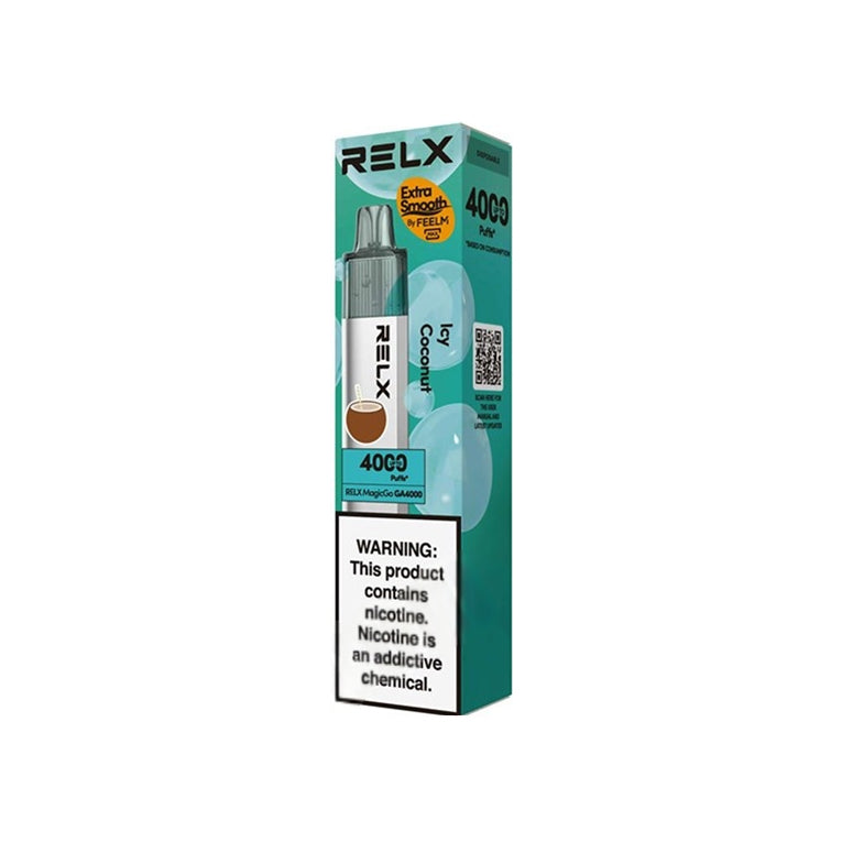 正品悦刻4000口 RELX MagicGo GA4000经典一次性电子烟 - 椰子水