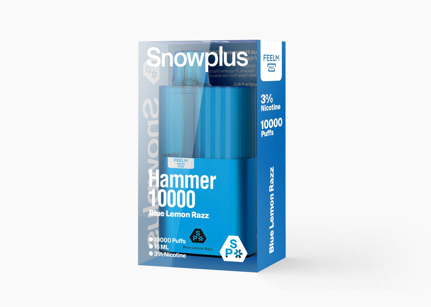 雪加大板砖Snowplus Hammer 10000口 正品海外版 一次性16ml大容量-多口味可选 - 蓝拉兹(蓝莓)