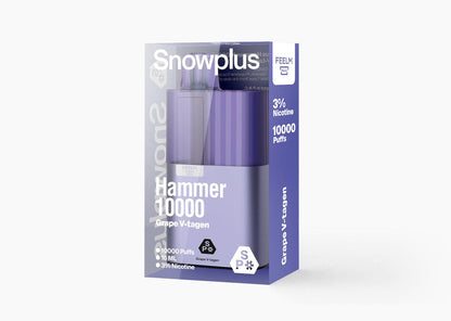 雪加大板砖Snowplus Hammer 10000口 正品海外版 一次性16ml大容量-多口味可选 - 葡萄乳酸菌