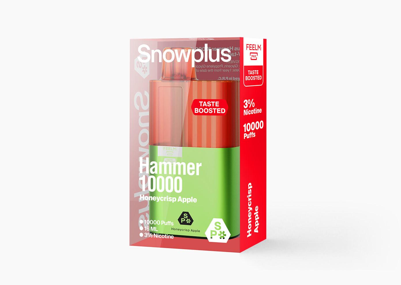 雪加大板砖Snowplus Hammer 10000口 正品海外版 一次性16ml大容量-多口味可选 - 红苹果