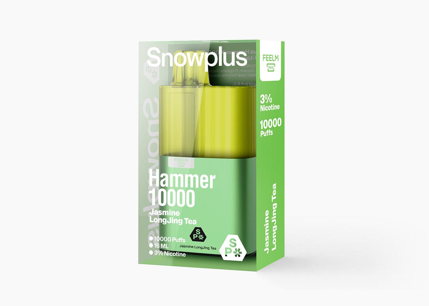 雪加大板砖Snowplus Hammer 10000口 正品海外版 一次性16ml大容量-多口味可选 - 茉莉龙井
