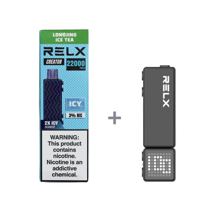 正品悦刻积木乐高RELX Creator 22000口烟弹/套装-多口味可选 (一代/二/三代杆弹通用） - 套装2(配正品二代杆) / 龙井冰茶