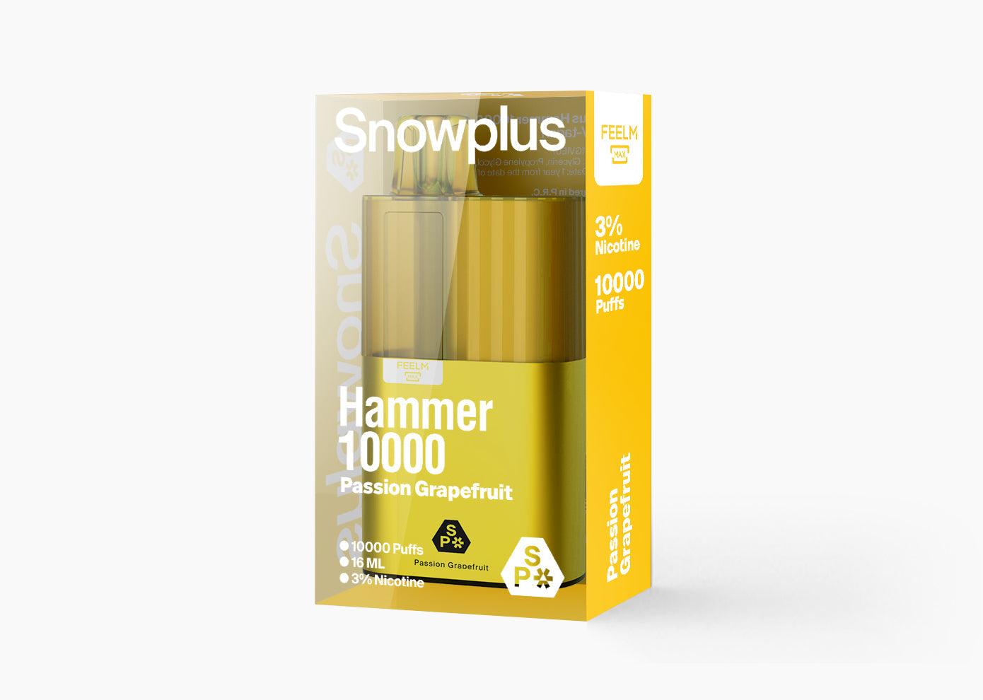 雪加大板砖Snowplus Hammer 10000口 正品海外版 一次性16ml大容量-多口味可选 - 西柚百香果