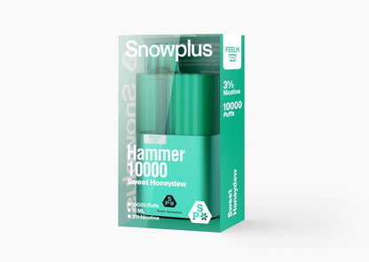 雪加大板砖Snowplus Hammer 10000口 正品海外版 一次性16ml大容量-多口味可选 绿宝甜瓜