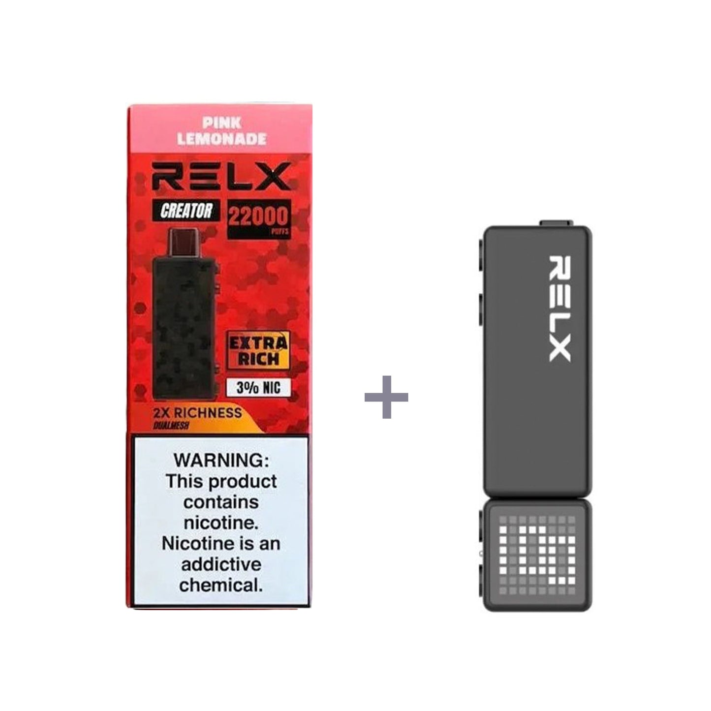 正品悦刻积木乐高RELX Creator 22000口烟弹/套装-多口味可选 (一代/二/三代杆弹通用） - 粉红柠檬水