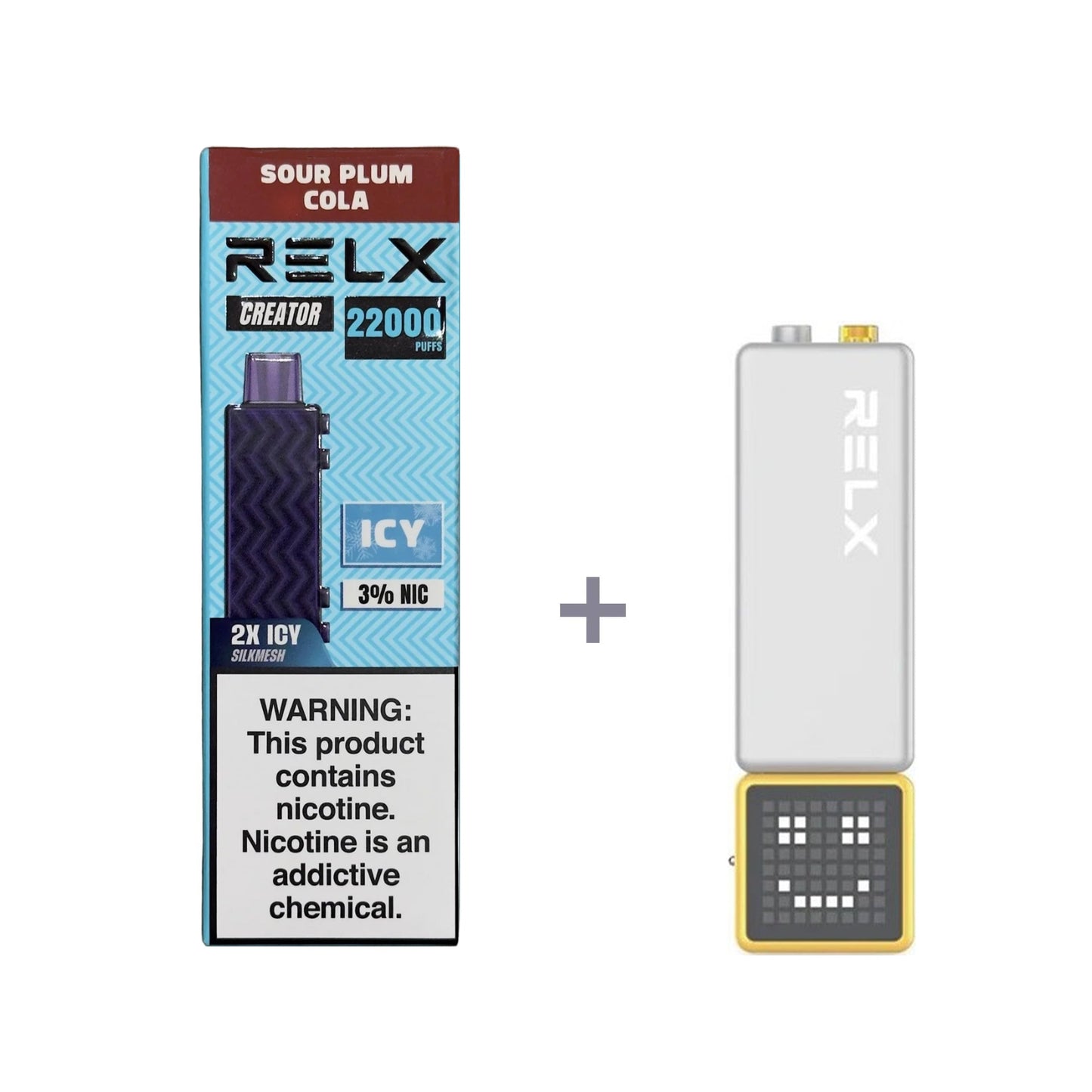 正品悦刻积木乐高RELX Creator 22000口烟弹/套装-多口味可选 (一代/二/三代杆弹通用） - 套装1(配正品一代杆) / 酸梅可乐