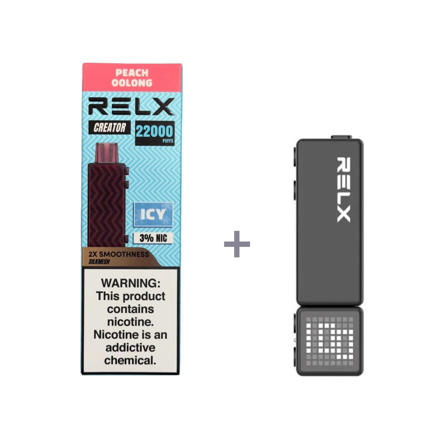 正品悦刻积木乐高RELX Creator 22000口烟弹/套装-多口味可选 (一代/二/三代杆弹通用） - 白桃乌龙