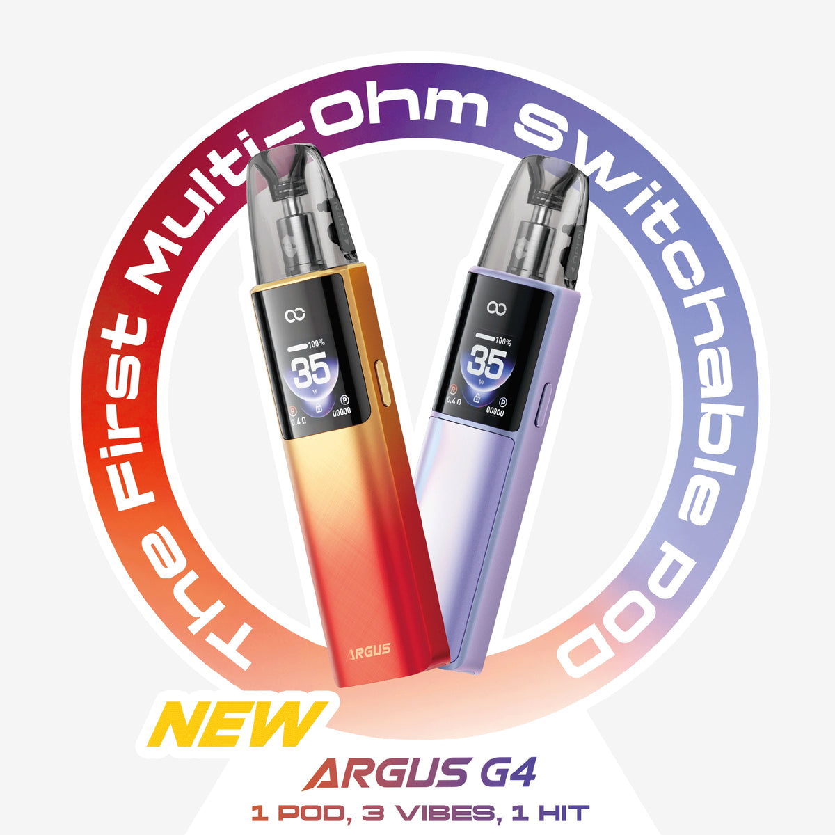 VOOPOO ARGUS G4 两种配色设备外观展示